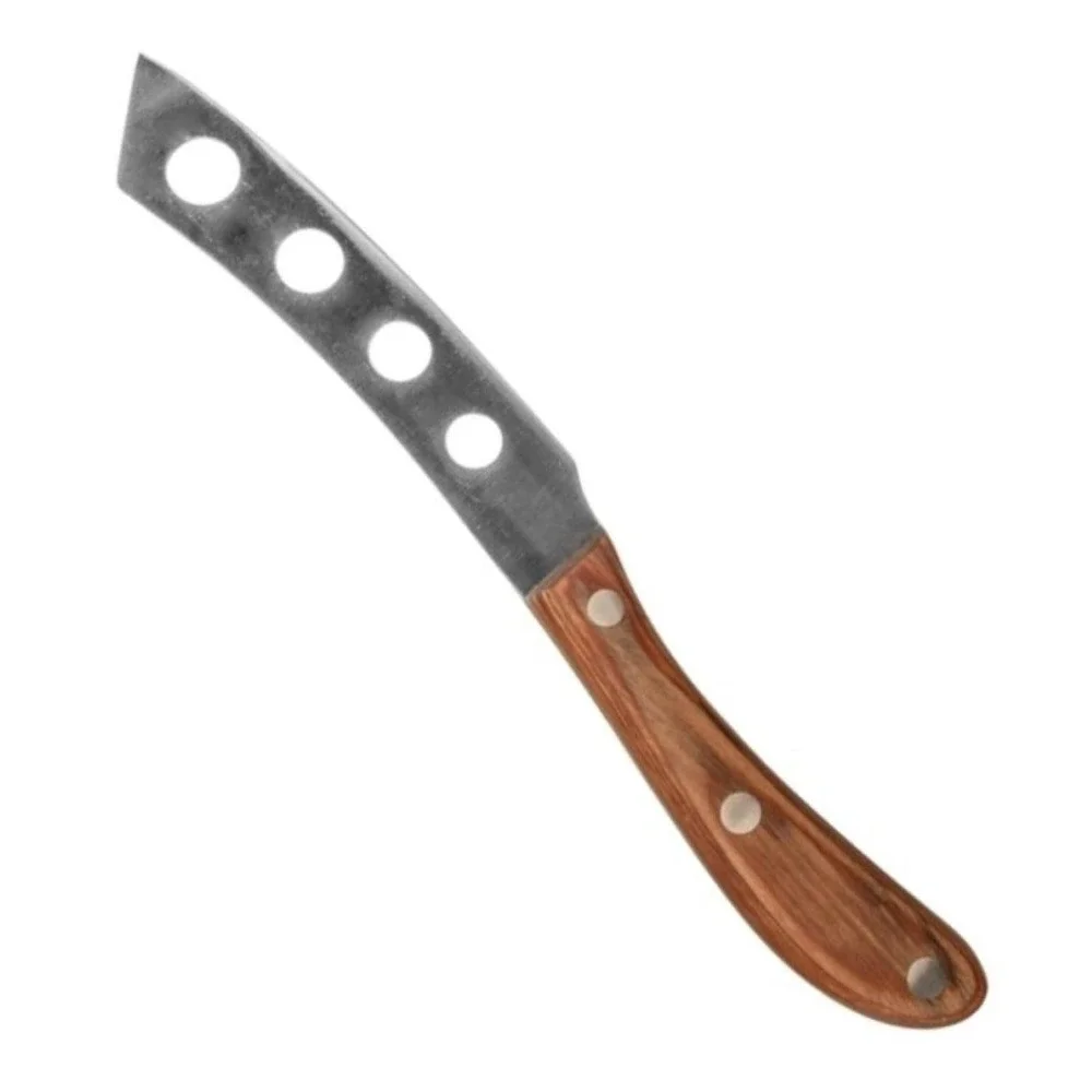 Danesco Cheese Knife Set Unisex OS Brown New 2 Piece Stainless Steel Wood Handle